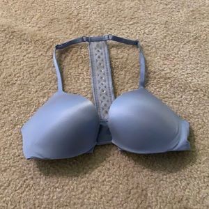 Victoria’s Secret 32C underwire front close power blue bra